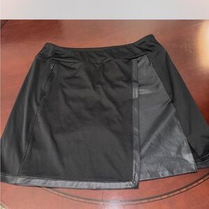 Tail Black Asymmetrical Wrap Mini Skirt